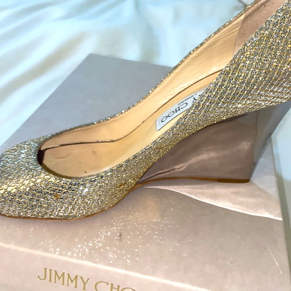 Jimmy choo Baxen wedges. Comfy and elegant! Wear under gowns/dresses - Picture 4 of 9